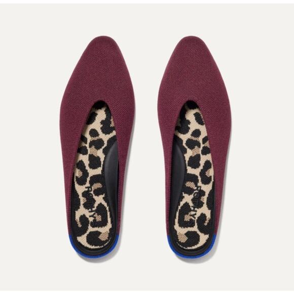 Rothy's The Almond Demi Mule in Black Cherry Clog Slip-on Shoe Size W8.5 - Picture 1 of 5